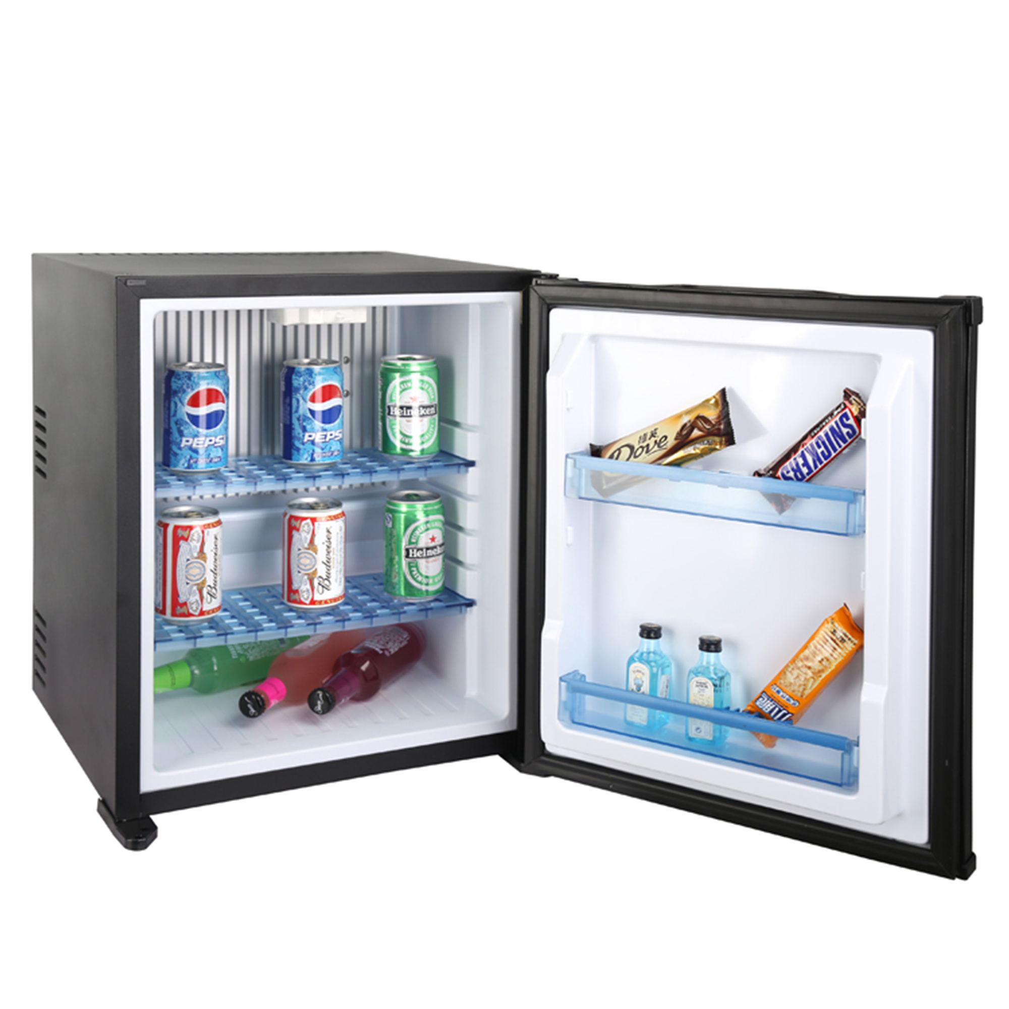 UNIBAR Hot Sale 1005 full test Custom Small Fridge Luxury Fridge Lock And Key Mini Fridge Refrigerator Glass Supplier in China