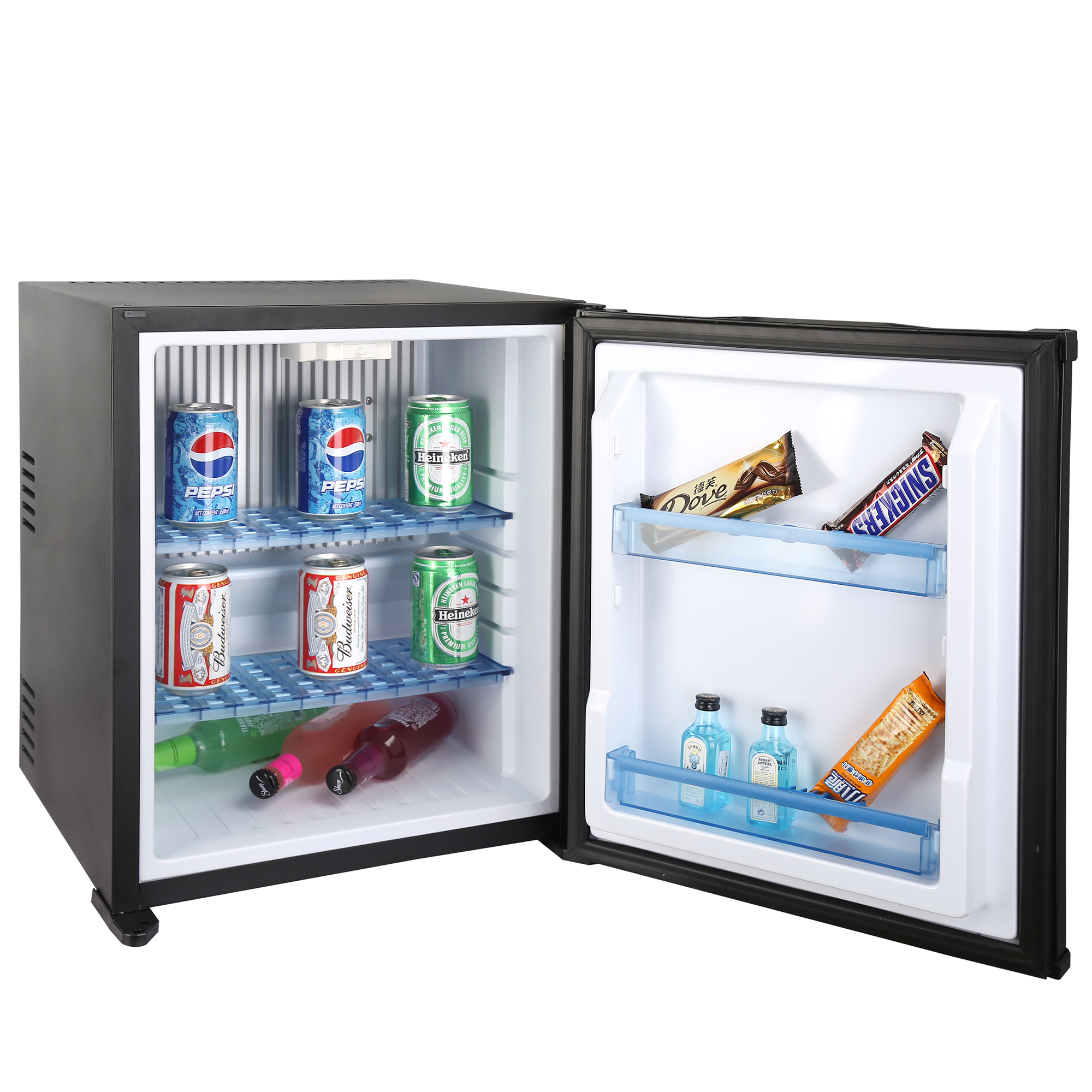 UNIBAR Hot Sale 1005 full test Custom Small Fridge Luxury Fridge Lock And Key Mini Fridge Refrigerator Glass Supplier in China