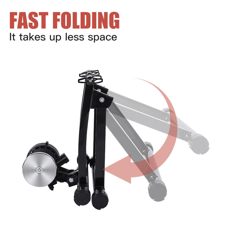 Foldable Smart Adjustable Oil Wheel Home Exercise Training Bike Stand