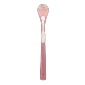 Functional 2 Sides Soft Rubber And Bristles Plastic Tongue Cleaner