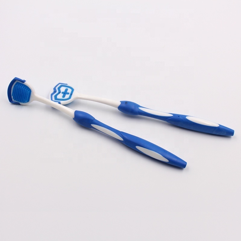 2021 OEM Soft Rubber Bristles Tongue Scrapper