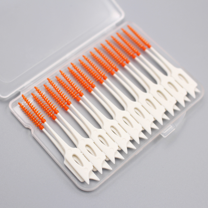 2024 New Classical Type Soft Interdental Picks Rubber Interdental Brush Dental Toothpick