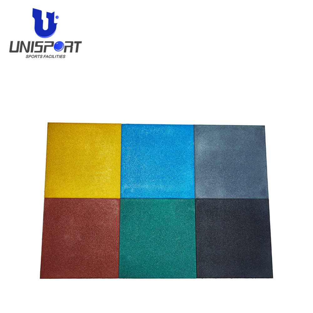 Unisport 2023 New Product Factory Price Gym Tartan Rubber Damping Flooring Custom Rubber Flooring