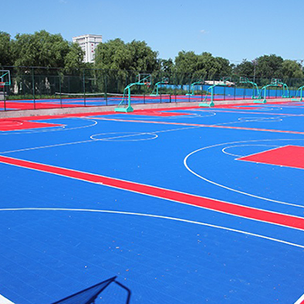 Unisport 2023 Hot Sale Backyard Pp Surface Tiles Suit Outdoor Basketball Court Portable Floor Tiles Sports Court Flooring