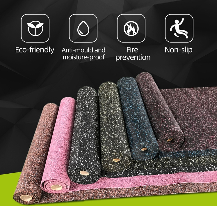 UNISPORT Flexible Anti Slip Material Rubber Gym Mat Floor Sliders Flooring Rubber tiles BestSuppliers