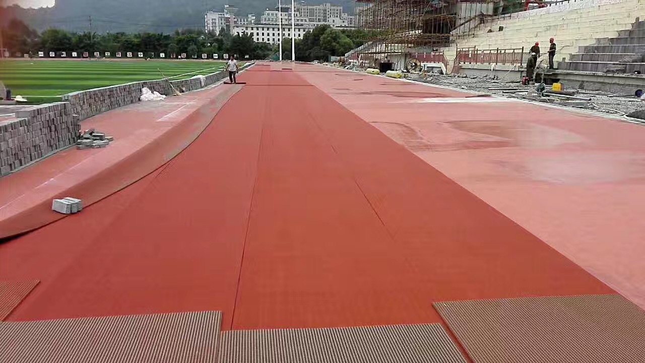 IAAF School Playground Rubber Running Mat Athletic Plastic Track Painting Running Track Materials Tartan Track for Training