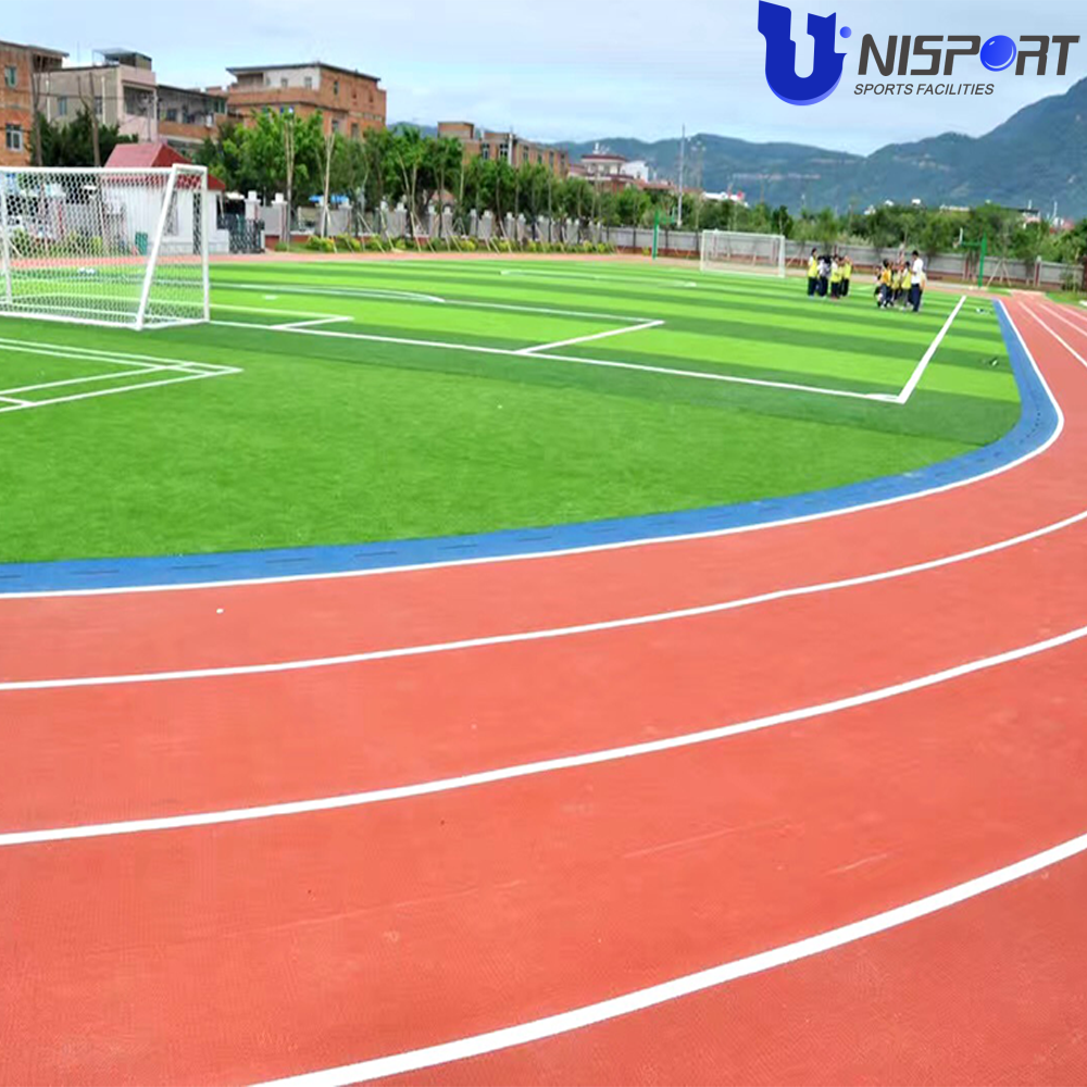 IAAF School Playground Rubber Running Mat Athletic Plastic Track Painting Running Track Materials Tartan Track for Training