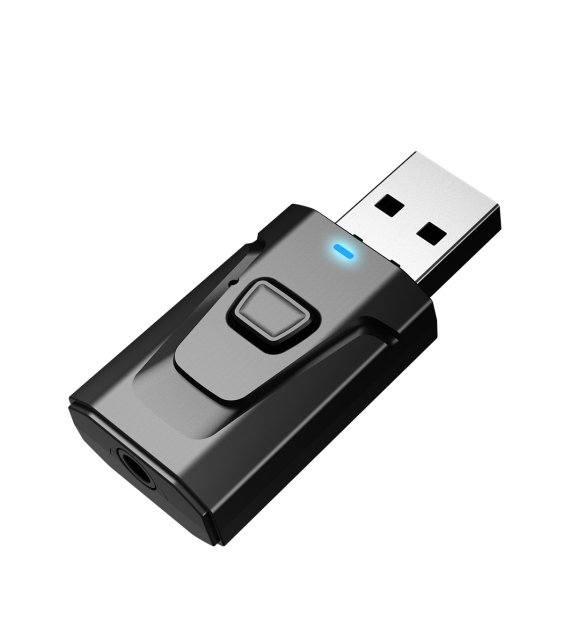 Wholesale USB BT 5.0 Mini Wireless Audio Transmitter Adapter With 3.5 MM Aux, For PC TV Car