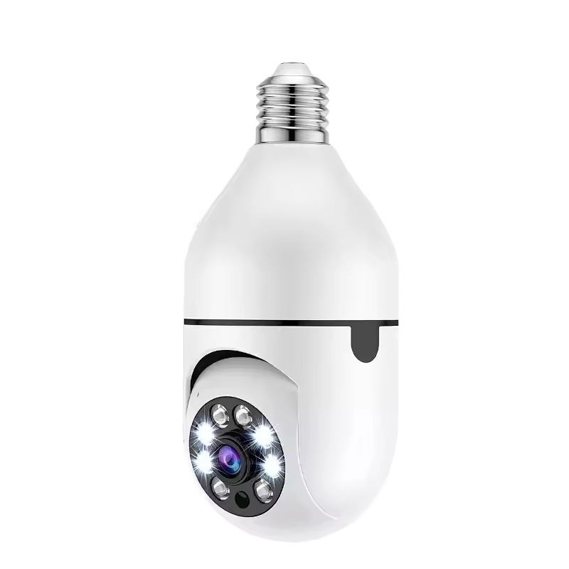 Night Vision Safe Wireless light Bulb With Camera   360 Rotating Automatic Tracking Camera Wifi Bulb Camera