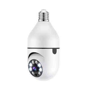 Night Vision Safe Wireless light Bulb With Camera   360 Rotating Automatic Tracking Camera Wifi Bulb Camera