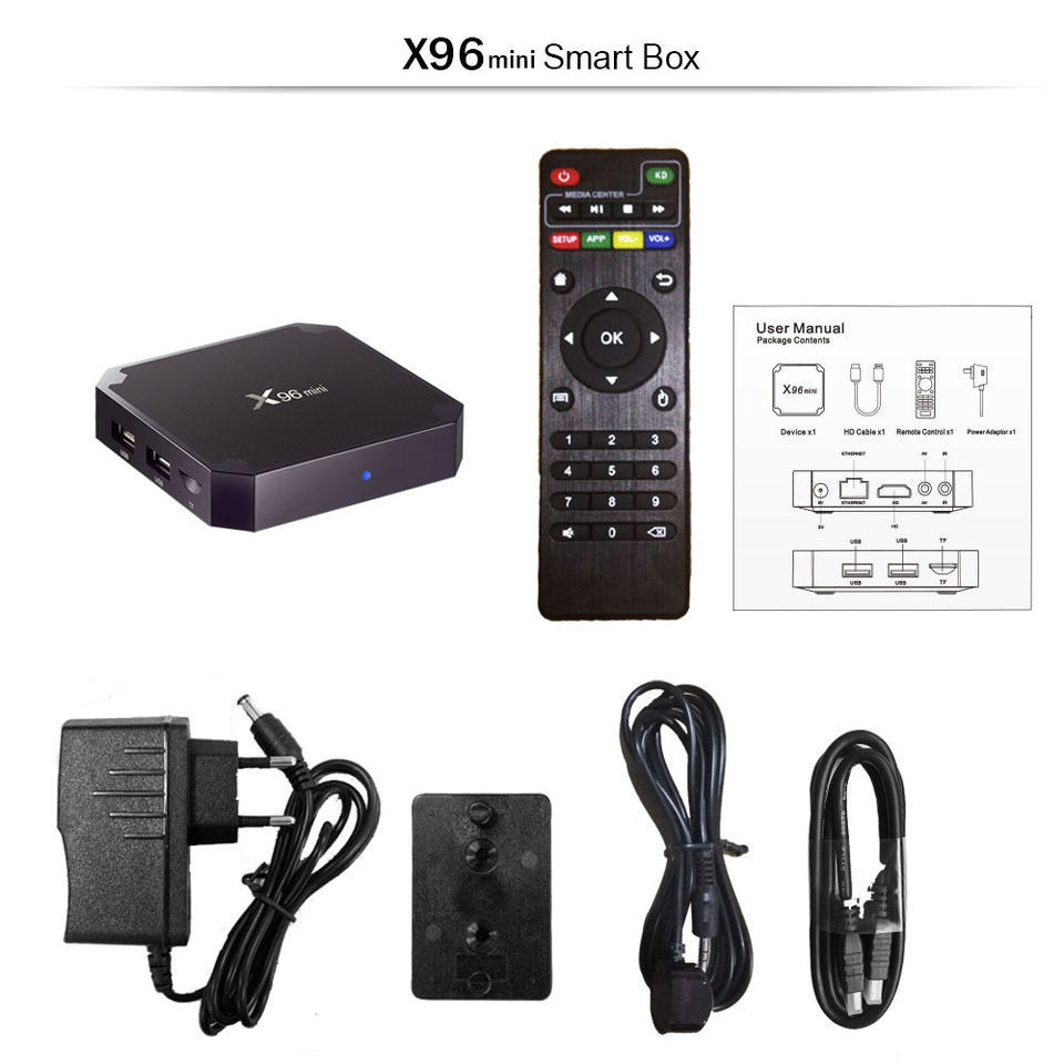 Best Selling X96 Mini 2GB 16GB 4K Android Box For TV