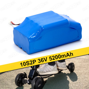 10s2p 36v 4.4ah 18650 Lithium Ion Battery Pack For Electric Balance Car Scooter Hoverboard Batteries 5200mah