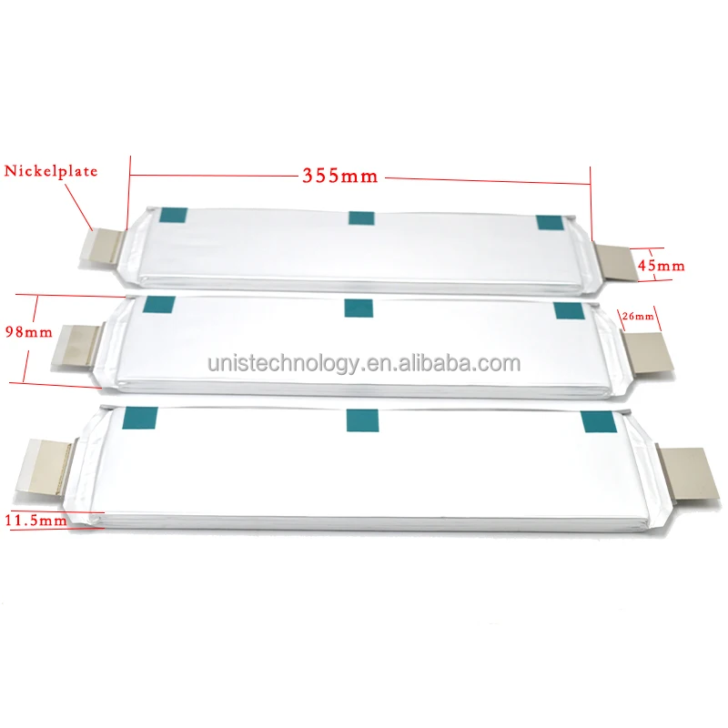 High capacity Pouch E61 E66 rechargeable 3.7V 61Ah 66Ah lithium ion polymer battery for car