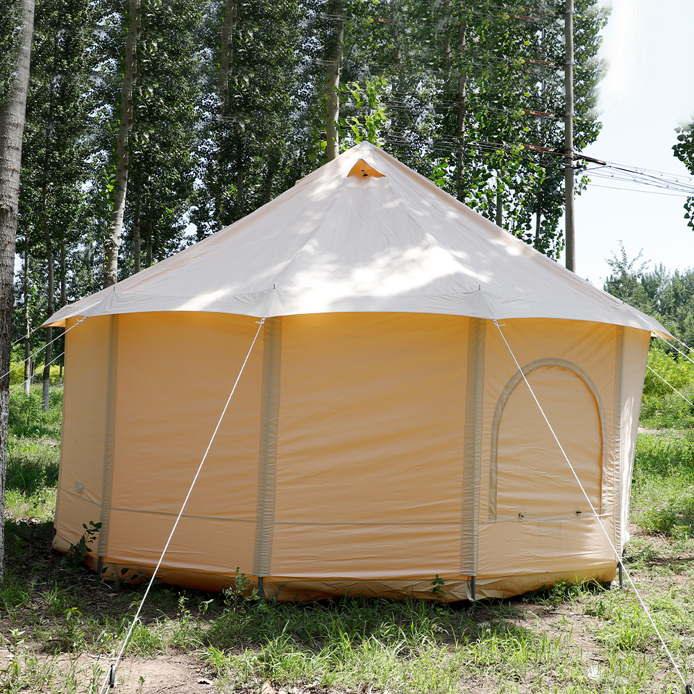 Portable Glamping Family Camping Tent 4 Seasons Waterproof Mongolian Yurt