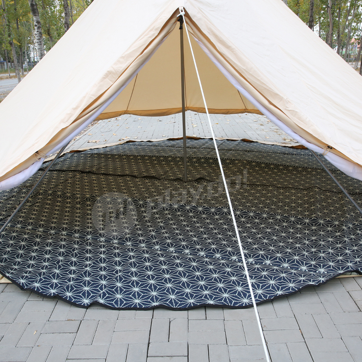 Floor mat of bell tent high quality accessories 3m-7m half moon for camping outdoors