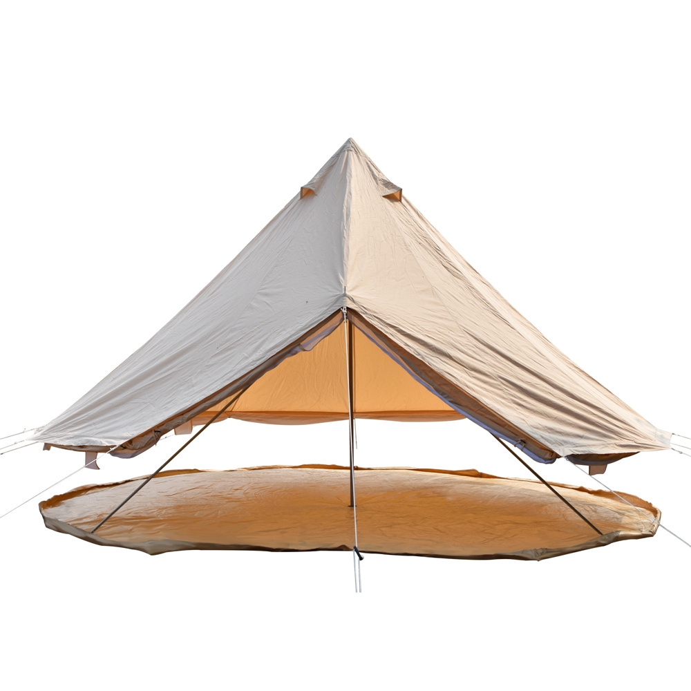 3M 4M 5M 6M 7M New design outdoor canvas bell tent two door canvas bell tent for sale