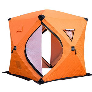 New arrival cube winter fishing tent carp hunting Winter Fishing tent House Thickened Ice fishing Tents Keep