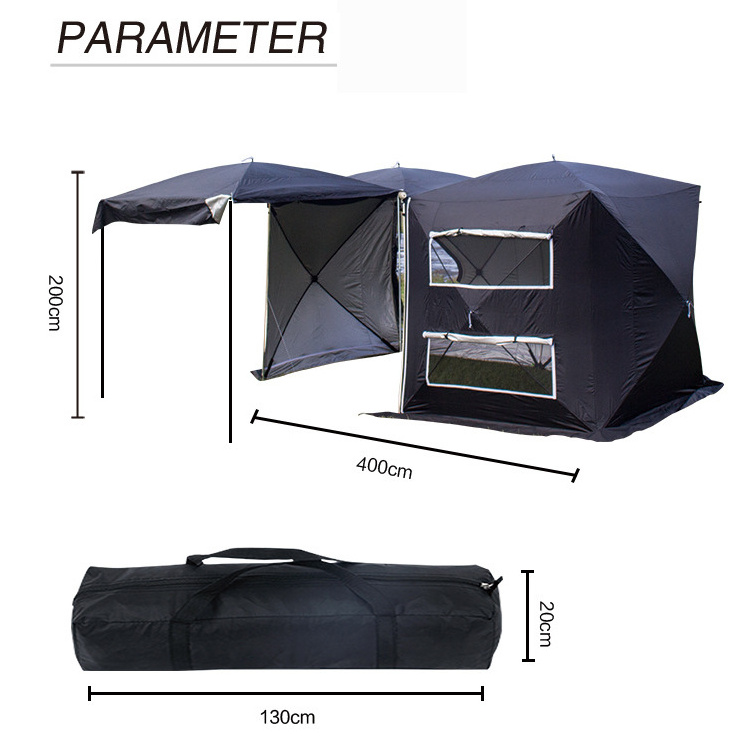 Outdoor Camping Large Car Awning Tailgate Canopy Car Rear Tent For Sun Shelter