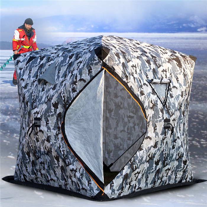 New arrival cube winter fishing tent carp hunting Winter Fishing tent House Thickened Ice fishing Tents Keep