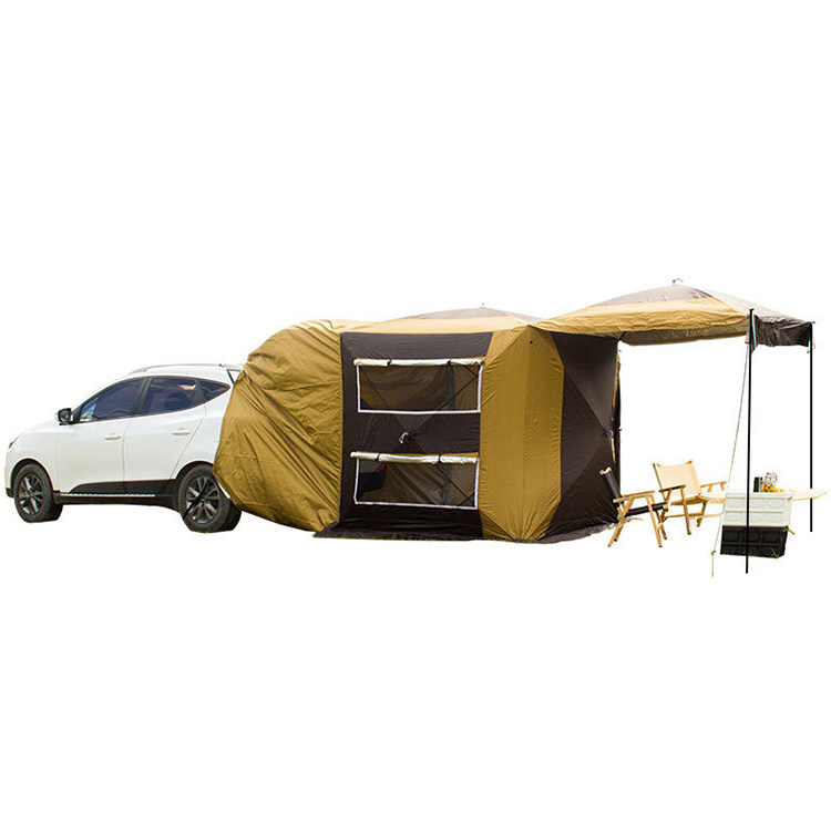 Outdoor gear portable foldable connectable tailgate canopy camping car rear tent suv van awning tent for camping