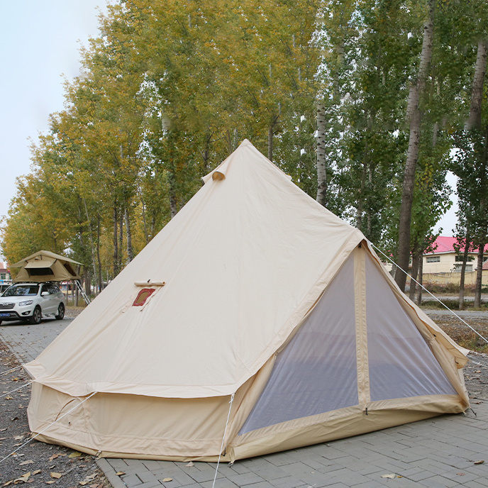 Bell Tent Accessories Top Cover Custom Logo 3m 4m 5m 6m 7m Canvas