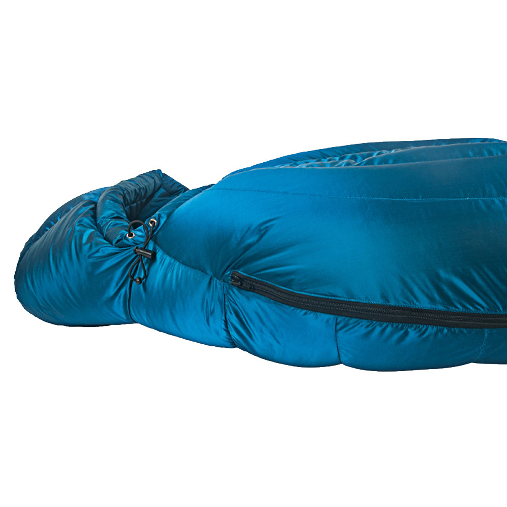 Factory Wholesale OEM  V-Shaped Lock Blue Mummy Sleeping Bags For Camping