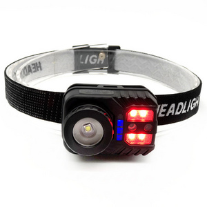 unique multi-function sensor light headlight XPG  headlamp flashlight