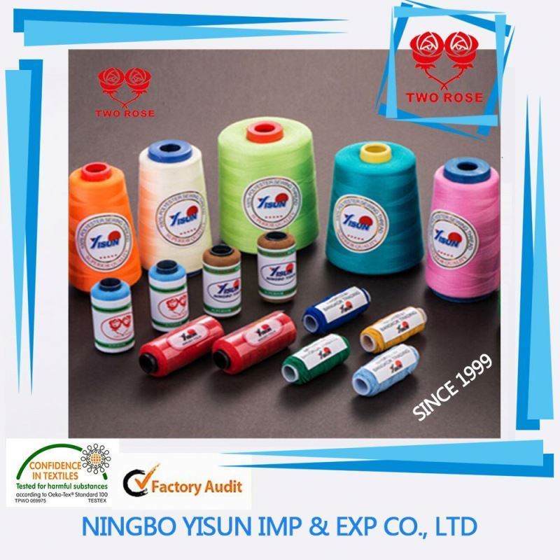 100% spun polyester ,sewing Thread, 40/2, cone thread, wholesale, high quality, 4500y, 5000y,