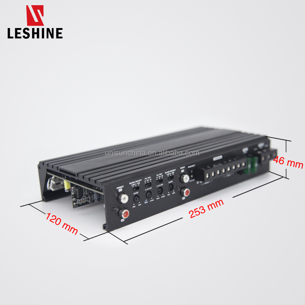 Aluminum 12V DC 800W Powerful Class D Full Range Audio Bass AMP Mosfet Hifi Power Amplifier Car Amplifiers