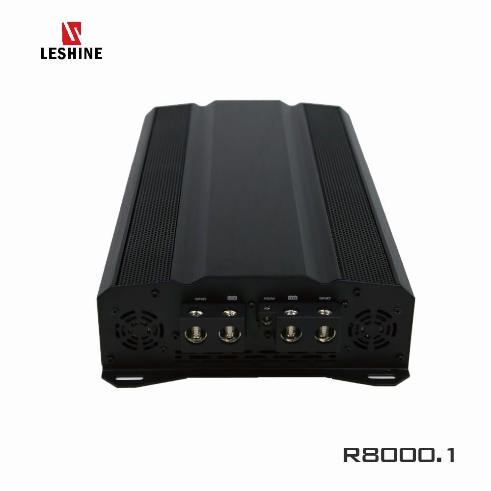 Leshine R 8000.1 Car Sound Voice Music Singal System Amplifier Audio Monoblock Competition Car Amplifiers With Bass Knob