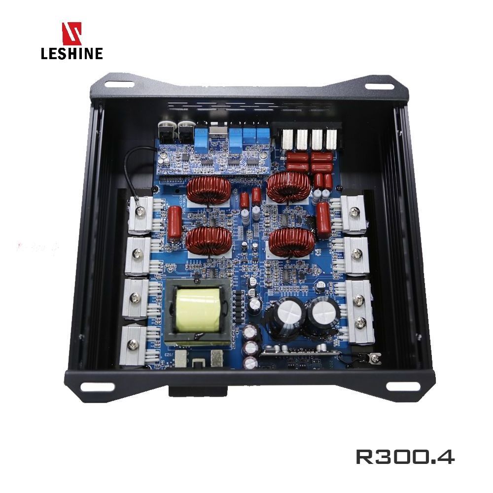 Leshine R300x4 2022 New Design Mini Brazil Class D  car Subwoofer Speakers 4 channel OEM car amplifiers Supplier in China