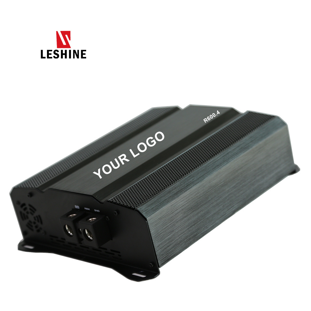 Leshine R 600.4 full range d class sound digital mini car audio amplifier board 4 channel car amplifiers for car subwoofer