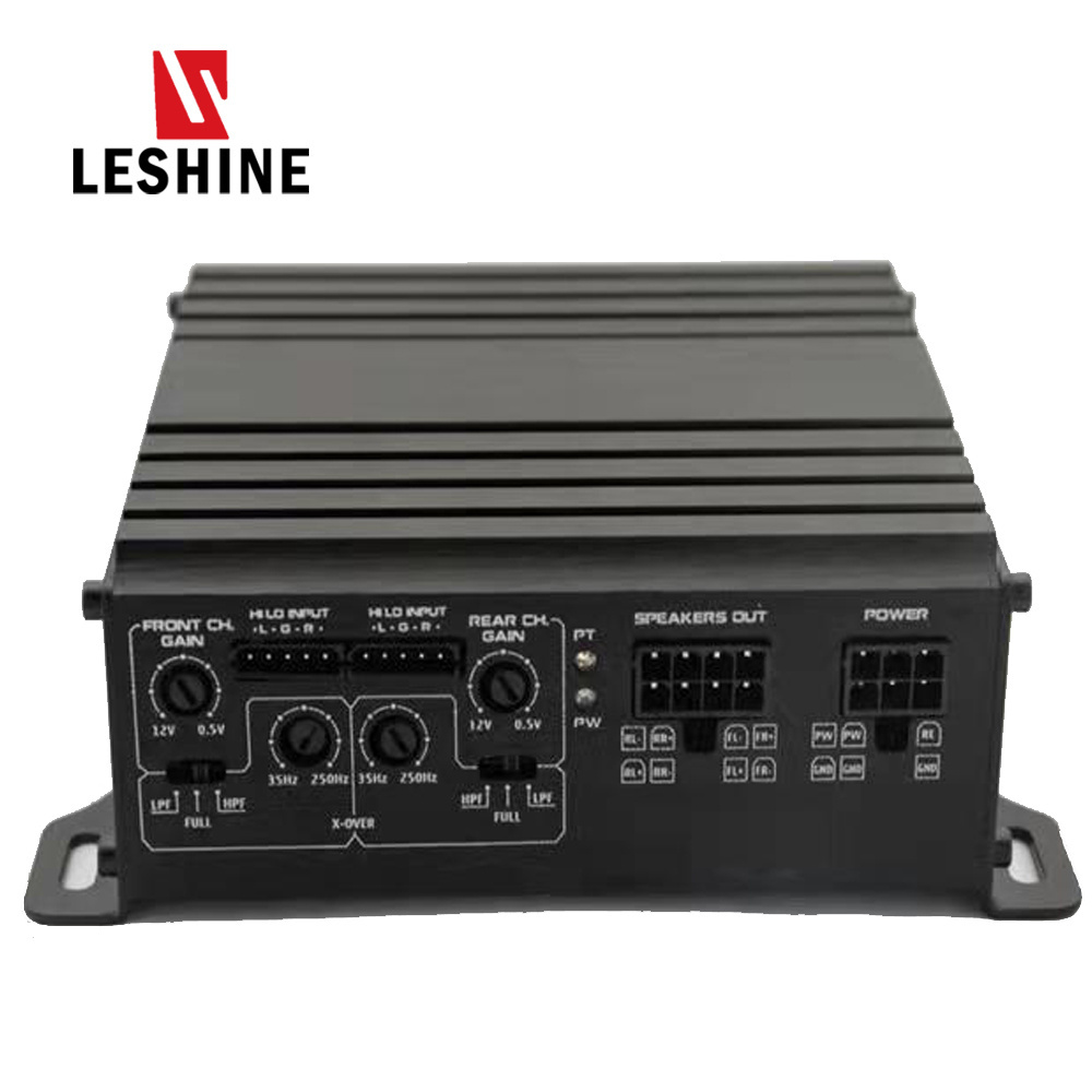 Leshine R K60.4  korean car mini audio microphone xtreme amplifier kicker bass 4 channels digital class d car amplifiers