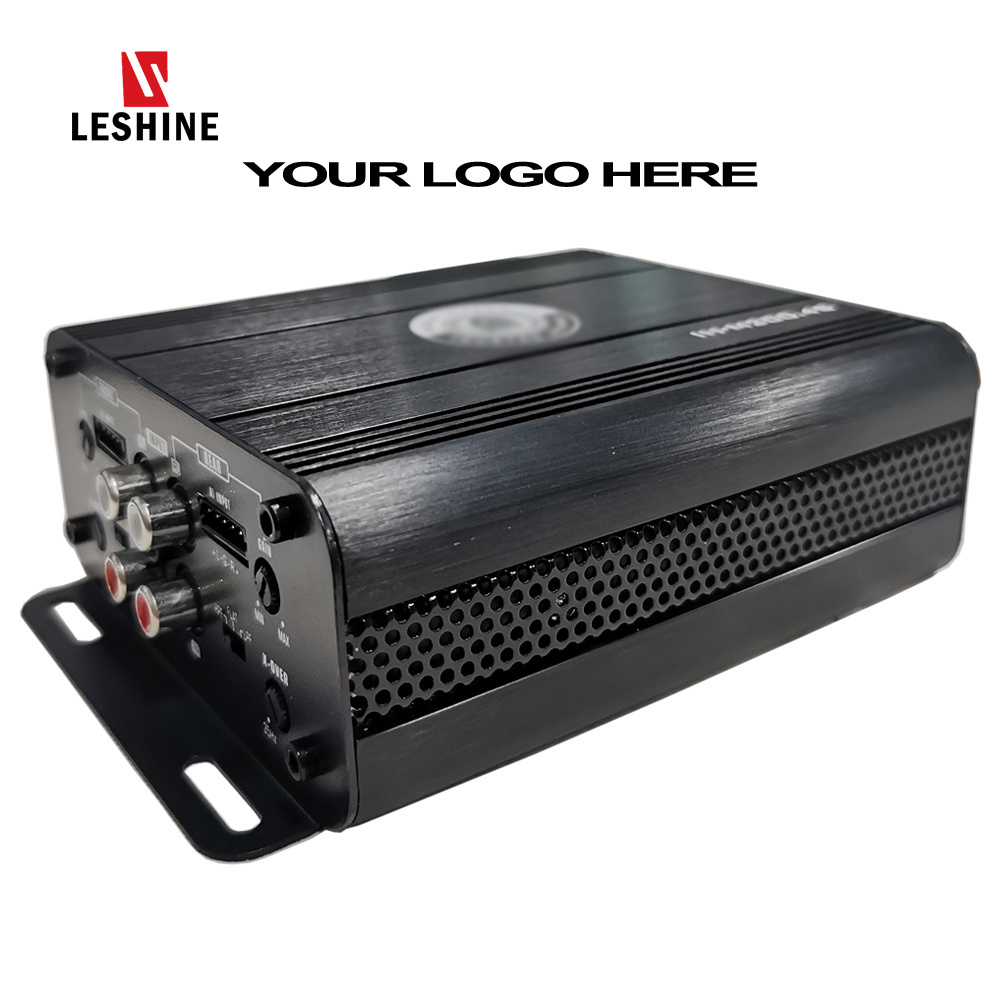 Leshine MS200.4 Mini class D Power Amplifier Professional Built-in Bluetooth Motorcycle Amplifiers Car Amplifier 4 Channel