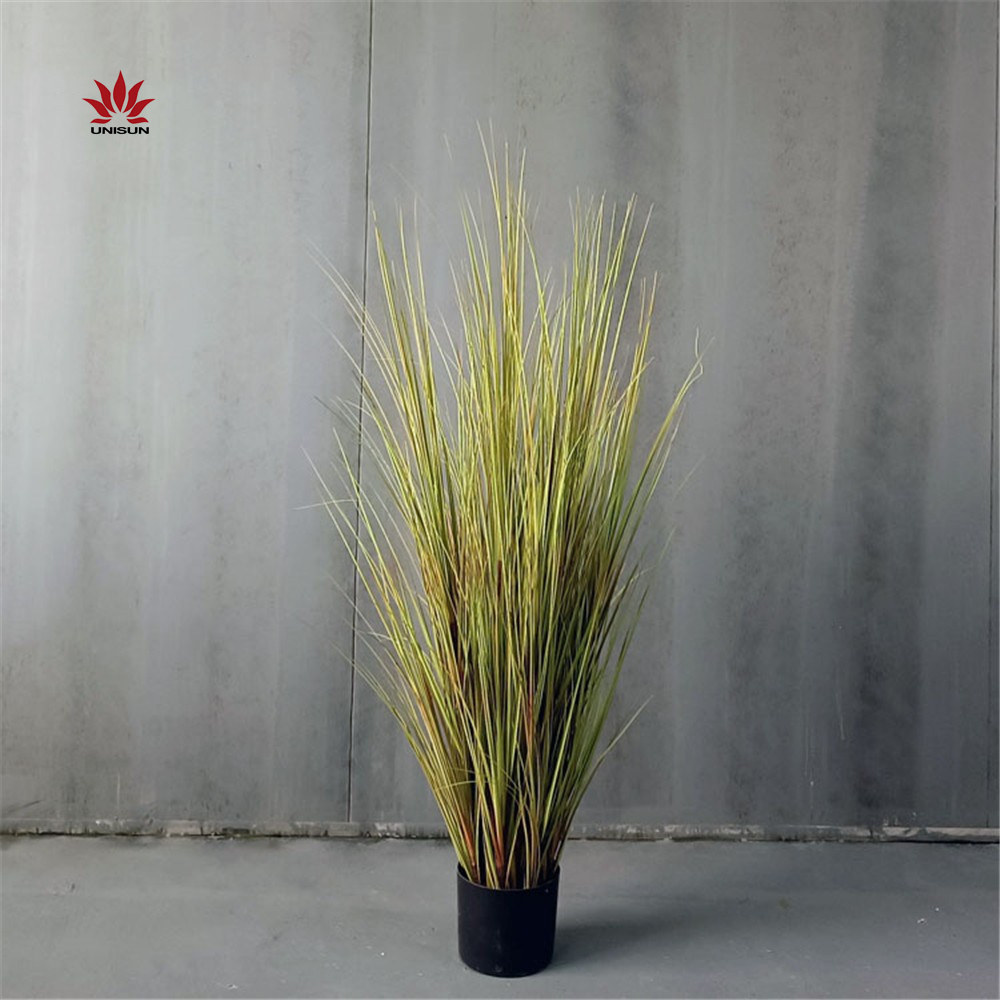 60 cm Fireproof decoration plant bonsai artificial synthetic onion grass with pot