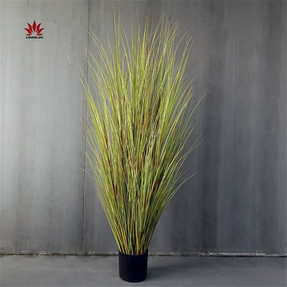 60 cm Fireproof decoration plant bonsai artificial synthetic onion grass with pot