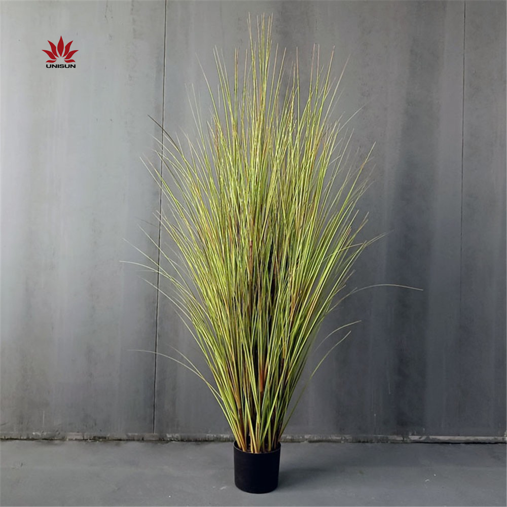 60 cm Fireproof decoration plant bonsai artificial synthetic onion grass with pot