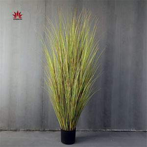 High Quality dried Reed Dandelion Decorative Indoor Artificial Onion Grass With Pot