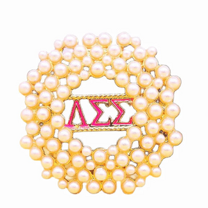 Hot sale Sorority Greek mythology Pin Rhinestone DELTA SIGMA THETA Greek Letters Ladies Fraternity anti-emptied Brooch