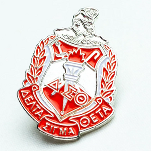 Greek Sorority Metal alloy Delta Sigma Theta Shield Lapel Pin  1913 brooch