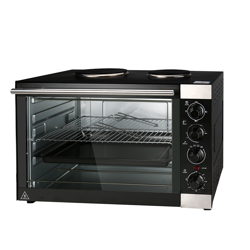 Manufacturer supply 70L electric oven toaster cake baking ovens with hot plates