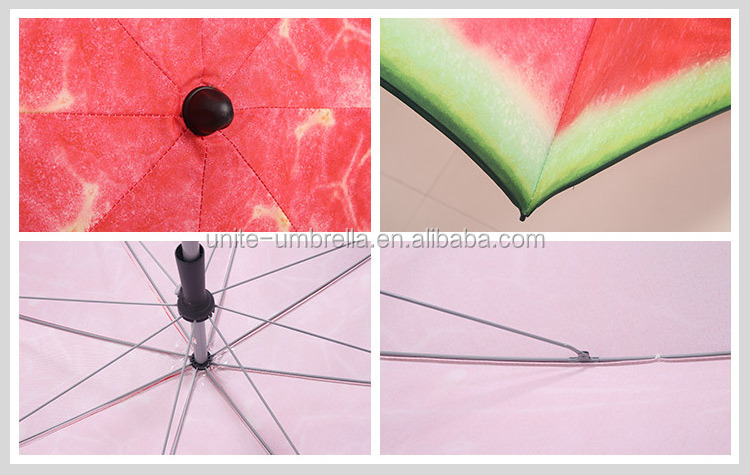 2023 Hot Sale Watermelon heat transfer beach umbrella