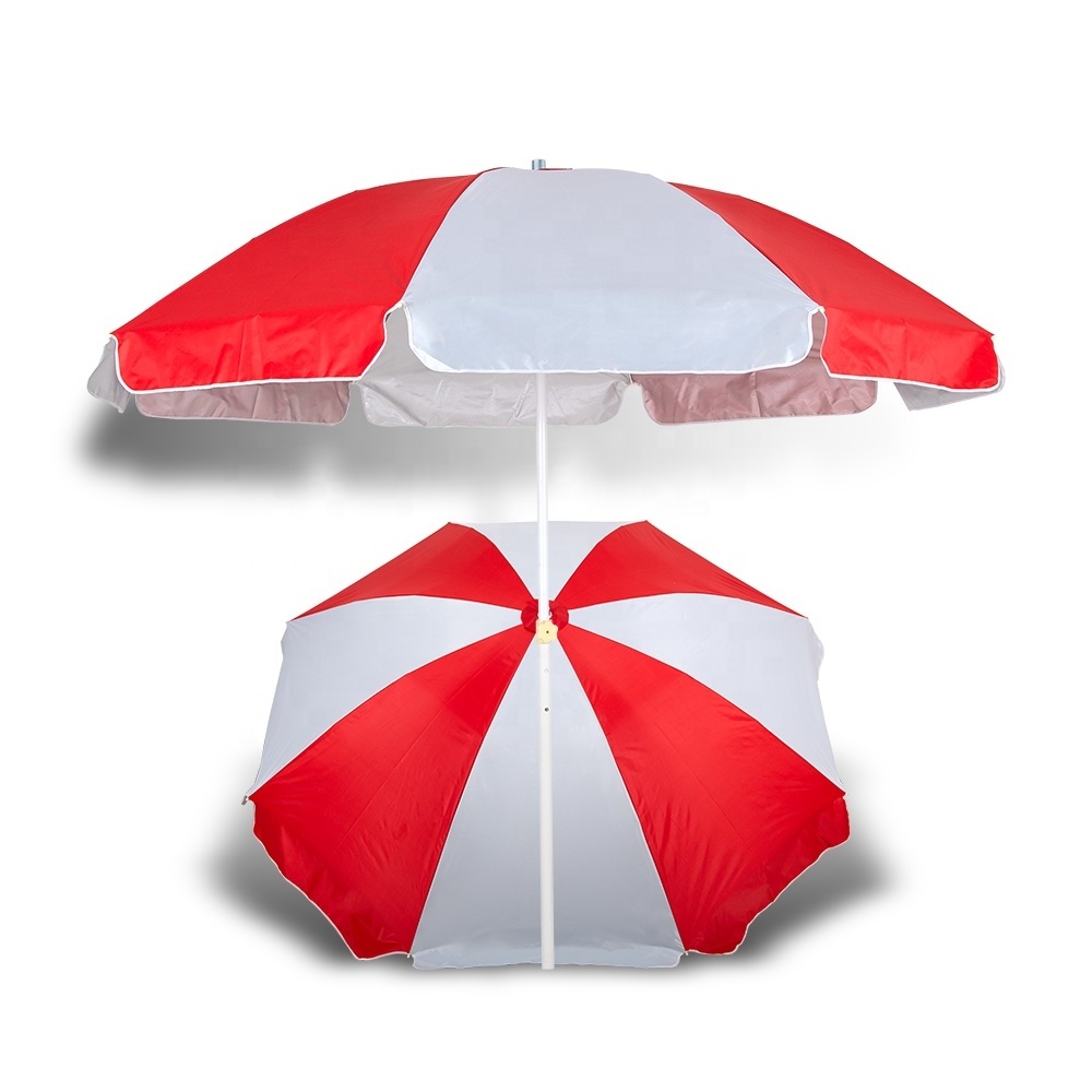 Beach Umbrella Sunshade with Tilt Sand Anchor Carry Bag UV Protection Outdoor Patio Camping Parasol