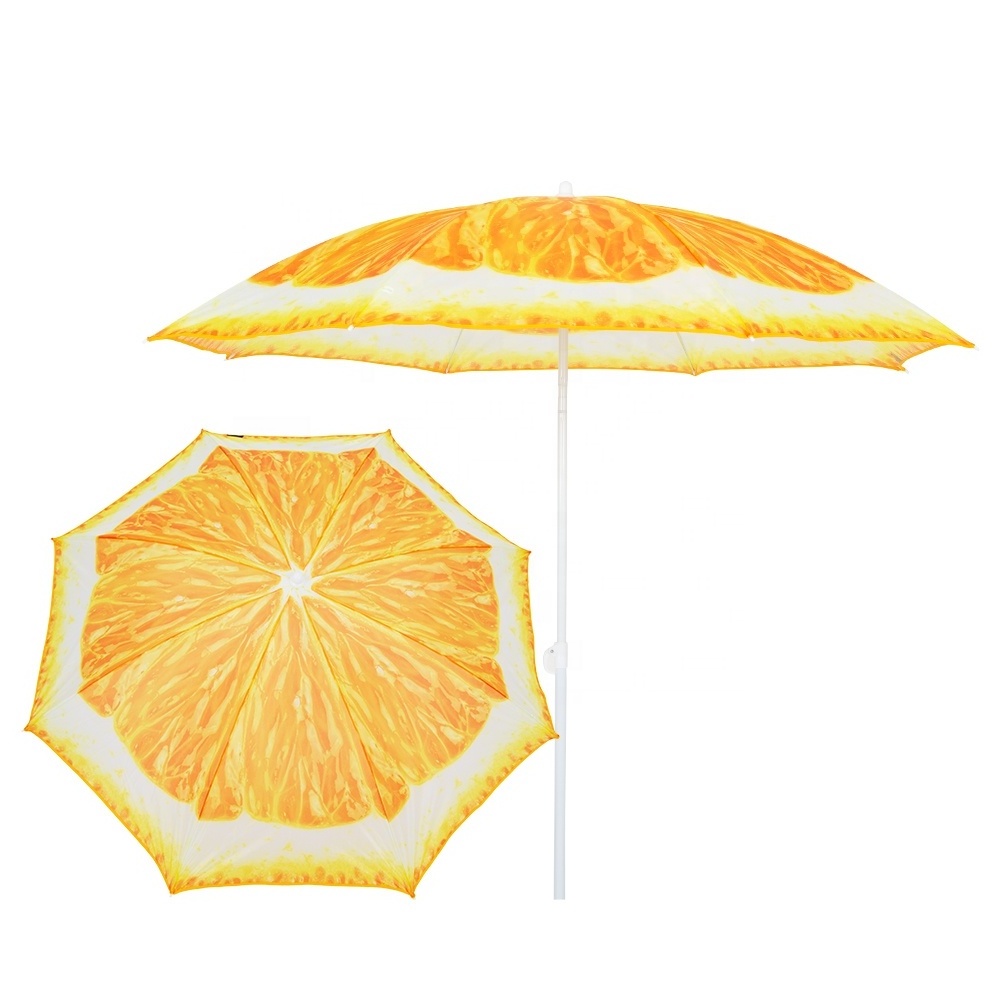 Fruit Design Outdoor Beach Umbrella Sunshade Parasol Umbrella Anti-UV Beach Umbrella For Beach