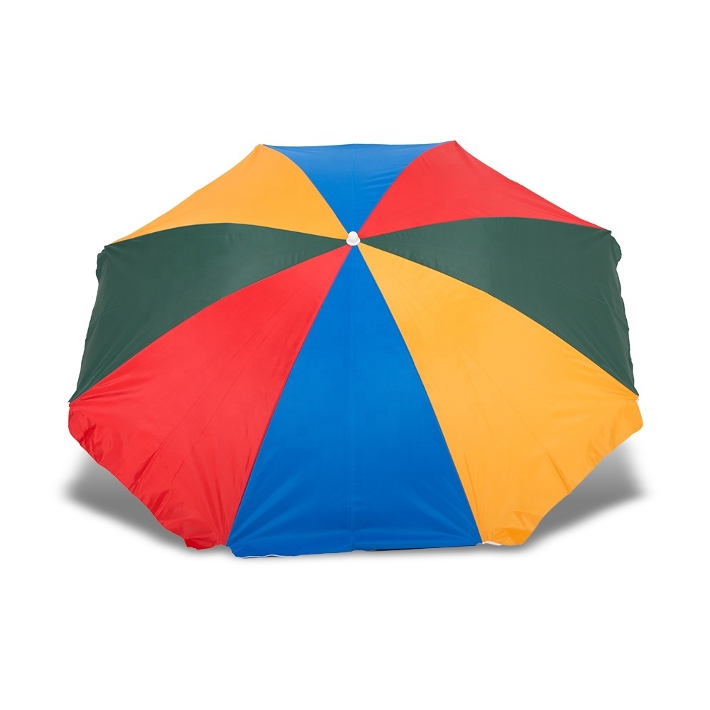 Wholesale Custom Beach Umbrellas parasol Sun Waterproof Hanging Market Umbrellas with Customized Color Logo Printing