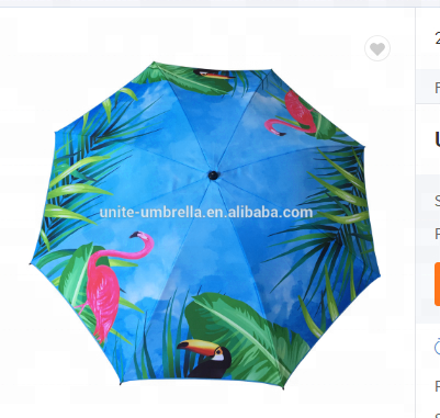 2021 new design sell well outdoor umbrella parasol flamingo beach umbrella L-b185