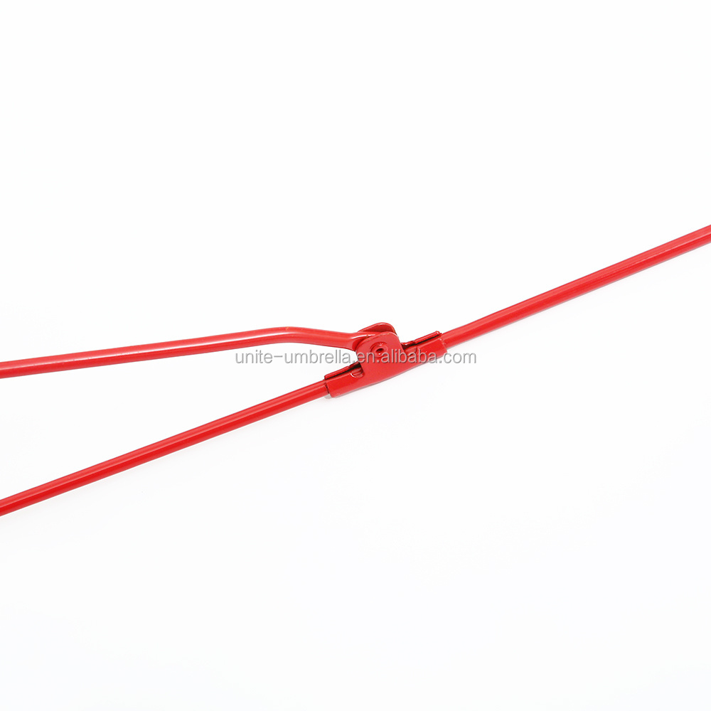 40inch red umbrella frame of umbrella parts beach umbrella frame