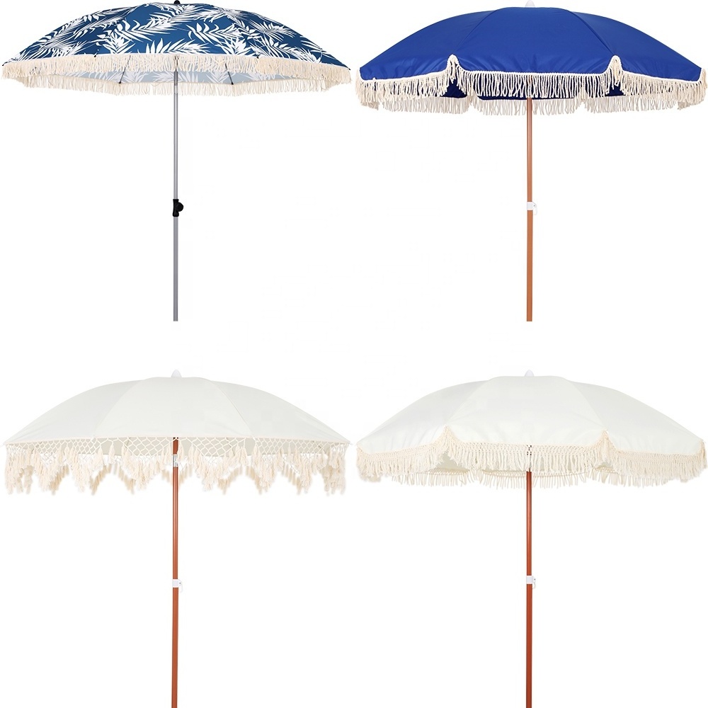 Big Size Beach Umbrellas Wholesale Custom Sun Waterpoof Garden Parasol