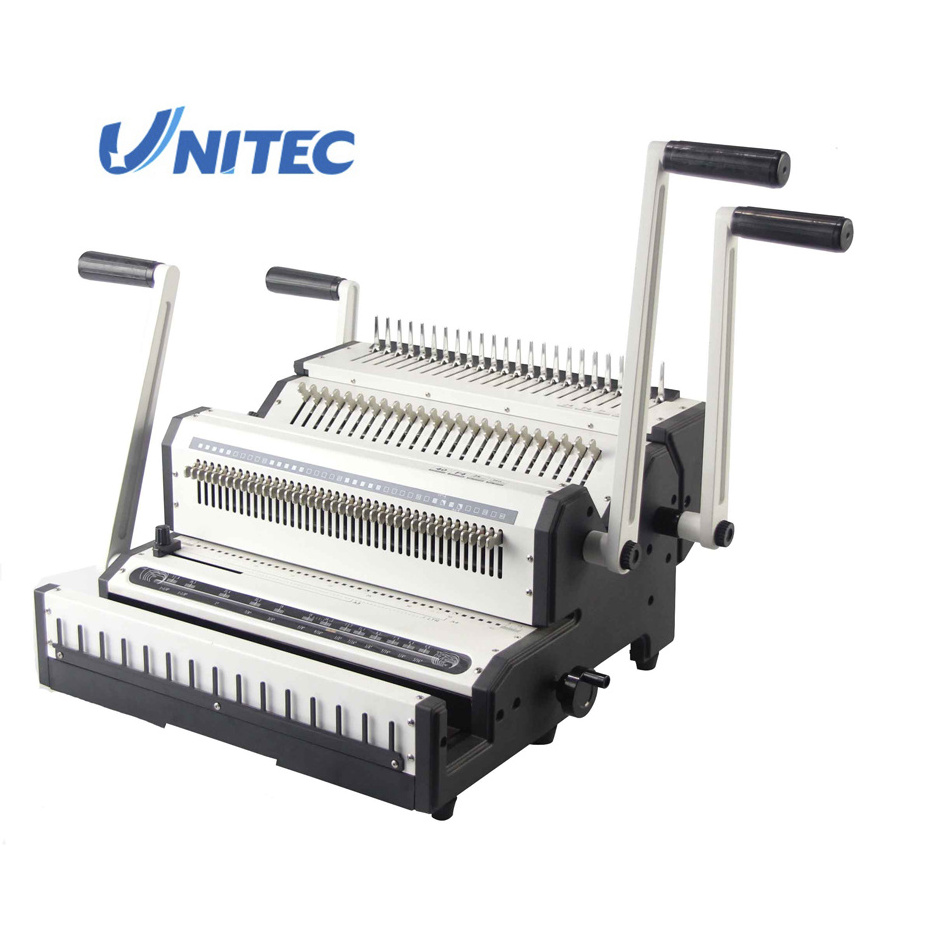 Combination manual A4 wire and comb binder paper binding machine with good quality