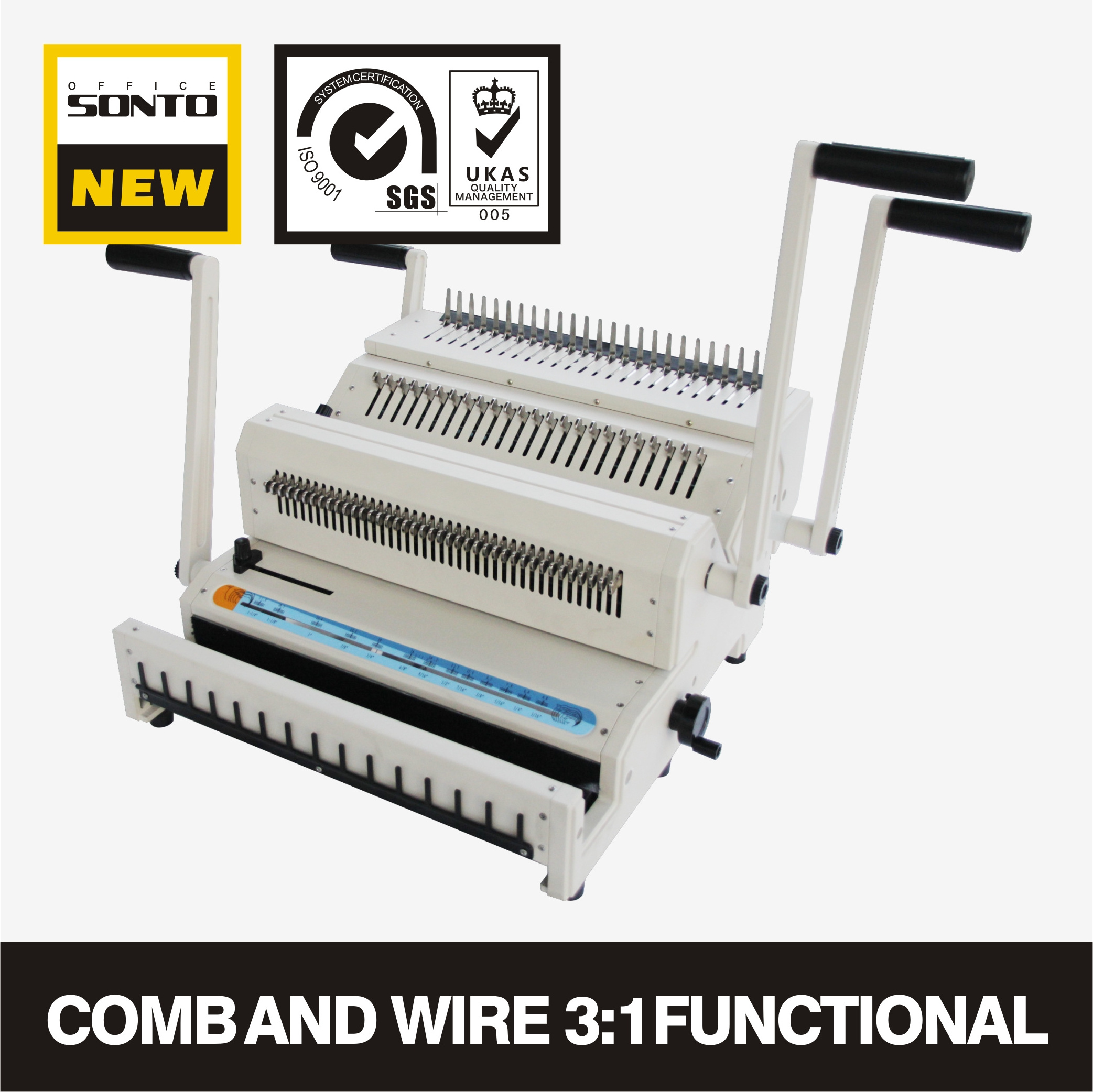 Combination manual A4 wire and comb binder paper binding machine with good quality